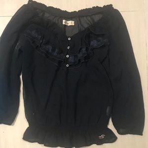 Hollister sheer shirt